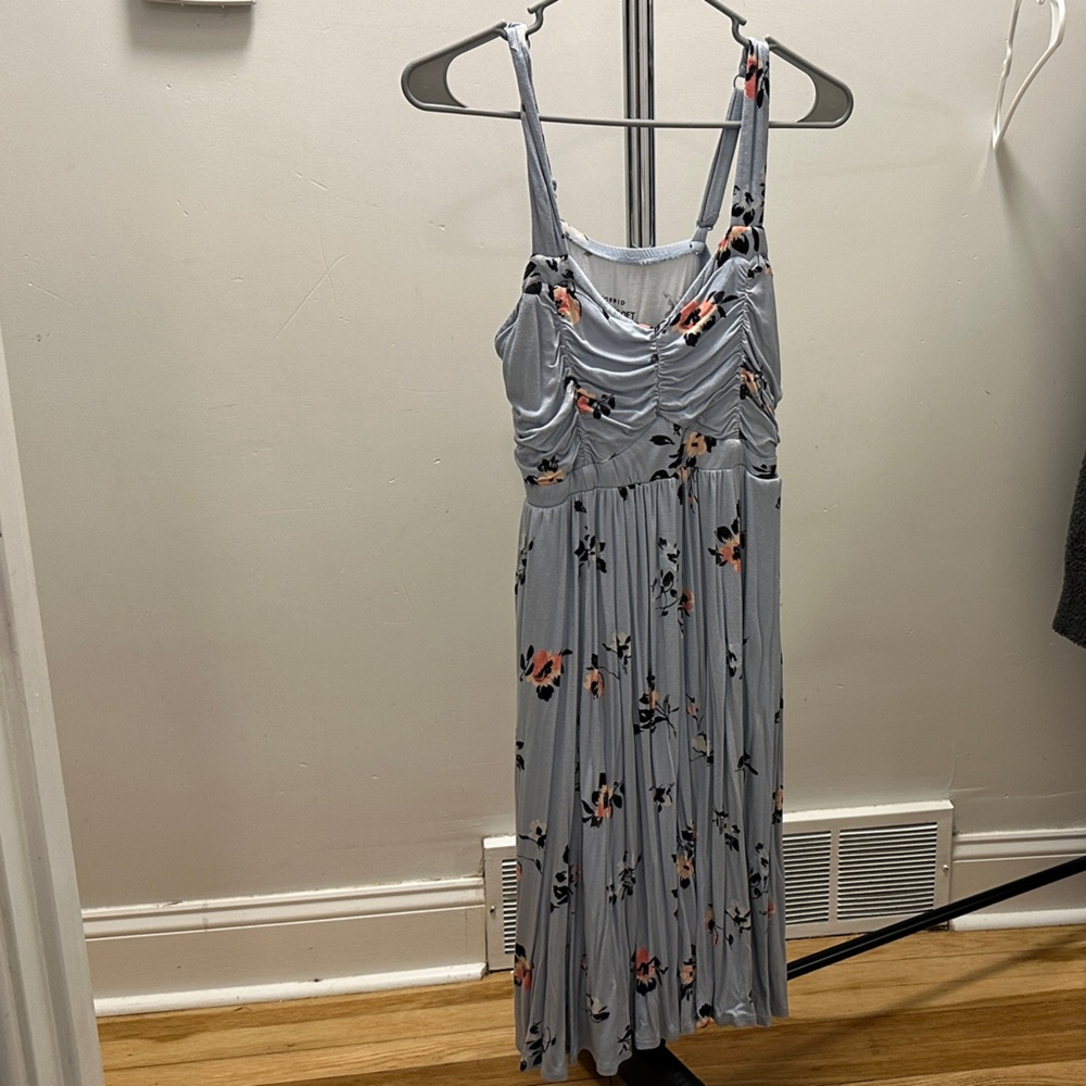 Torrid Light Blue Floral Maxi Dress